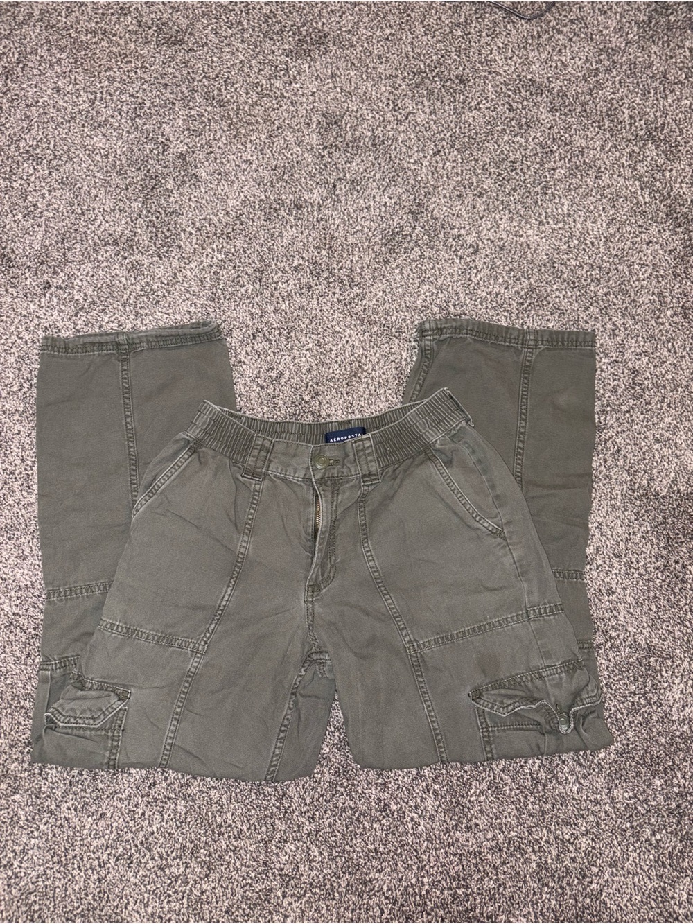 Aeropostale Utility Cargo Green Pants XS